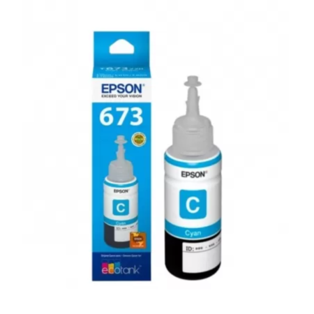 TINTA EPSON T6732 CYAN PARA SISTEMA L800
