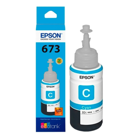 TINTA EPSON T6735 CYAN LIGHT PARA SISTEMA L800