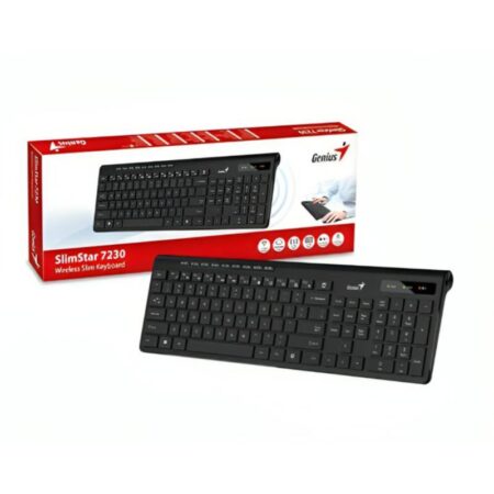 TECLADO GENIUS SLIMSTAR 7230 Wireless USB SP Black