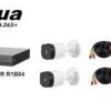 COMBO DAHUA 4CH DA-XVR1B04-I / 2 DOMO / 2 TUBO 720P/ 4P BALUN / DISCO WD1TB Y 4 FUENTE DE PODER