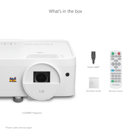 PROYECTOR VIEWSONIC LS500WH 2000 ANSI Lumens WXGA LED Business/Education Project
