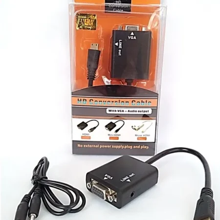 CABLE CONV. HDMI MACHO A VGA HEMBRA + AUDIO CABL003